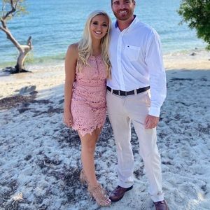 Blush Pink Mini Dress | She + Sky | S